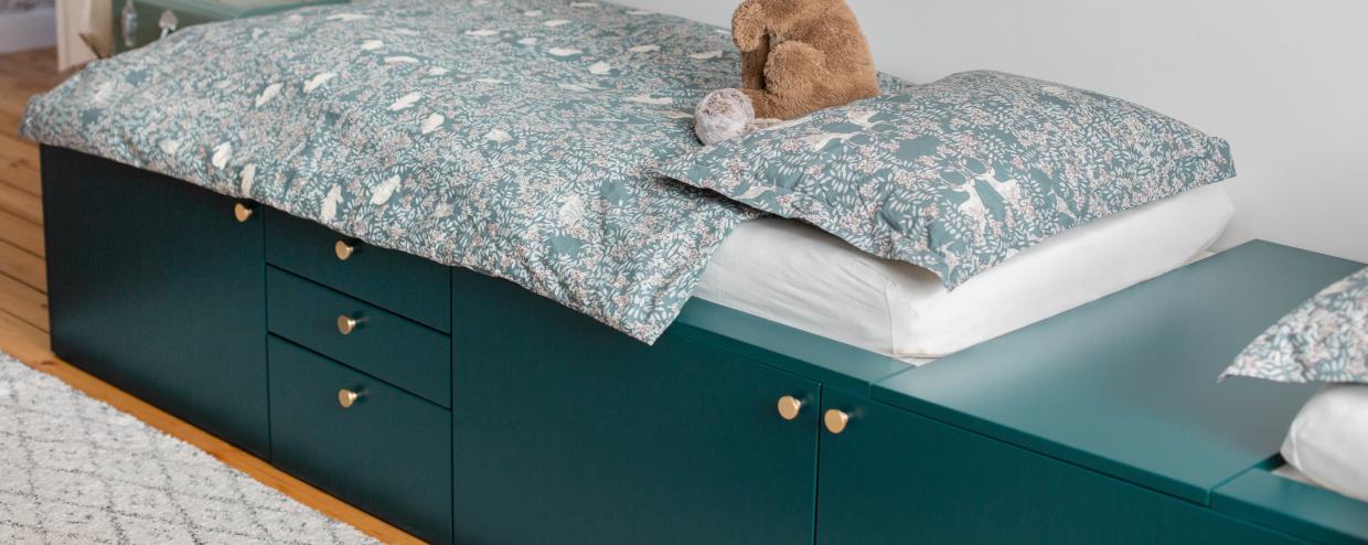 lit podium vert sauvage