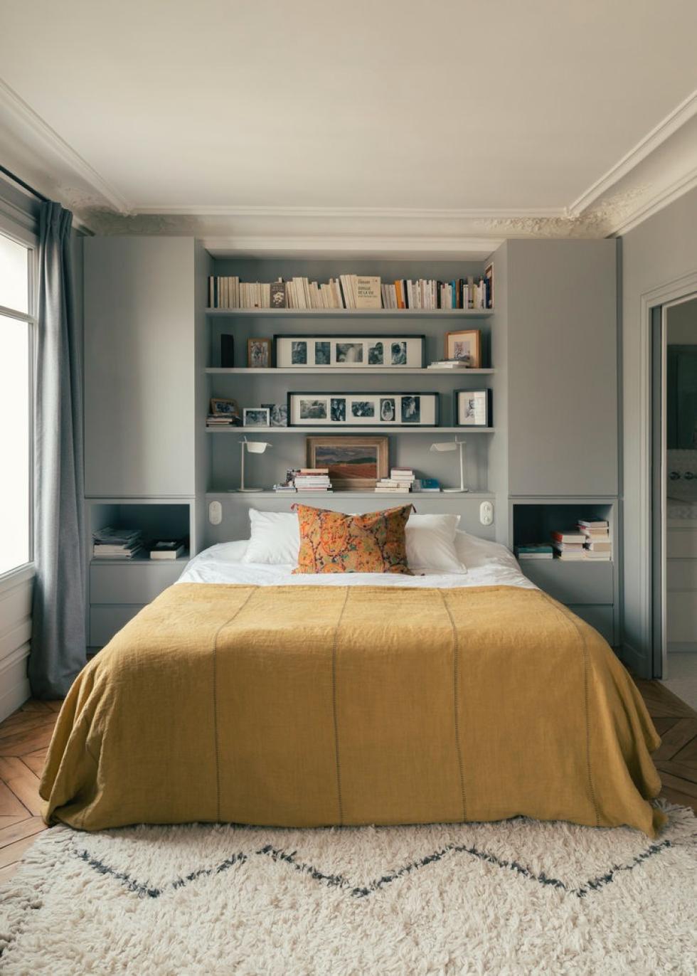 Dressing tête de lit gris