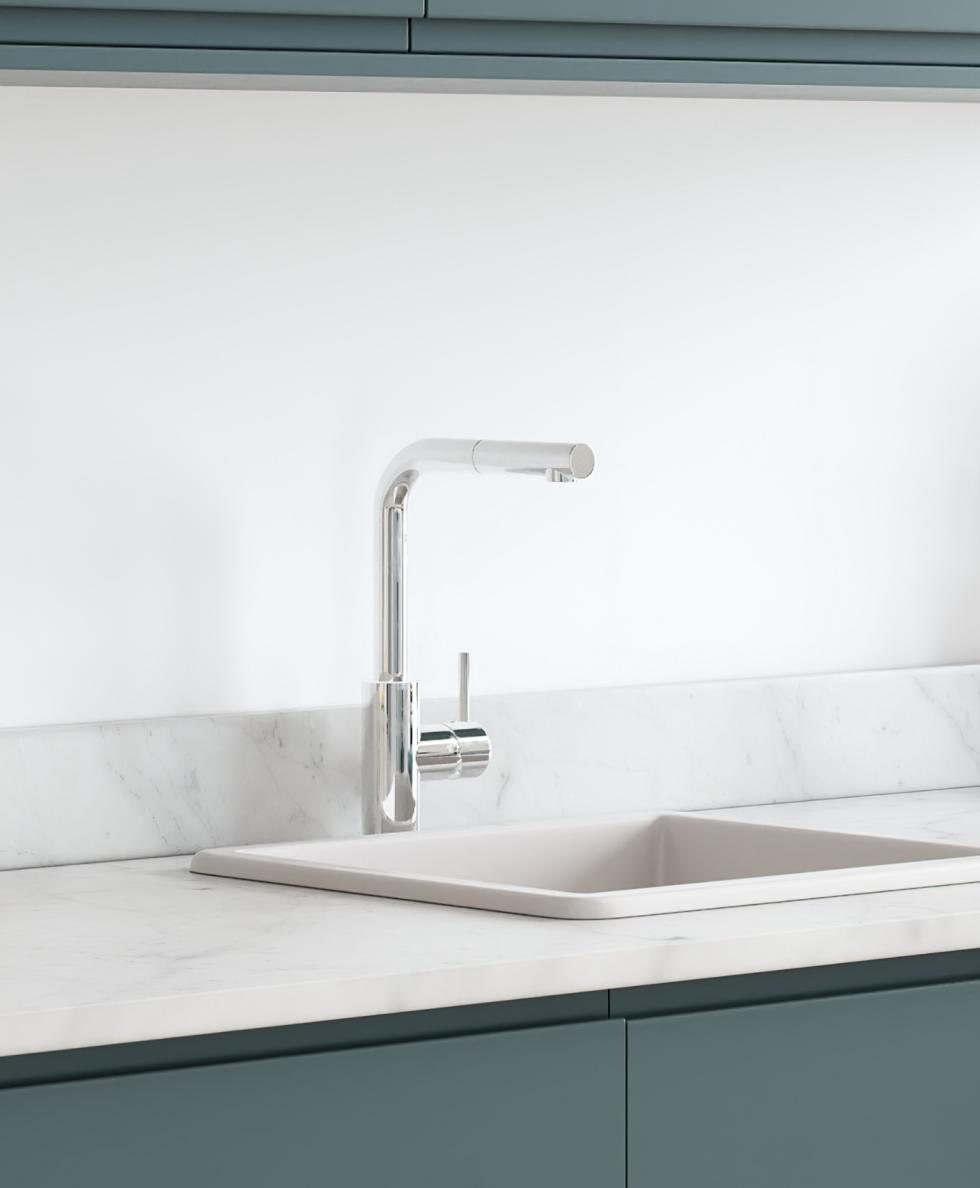 Line chrome mixer tap