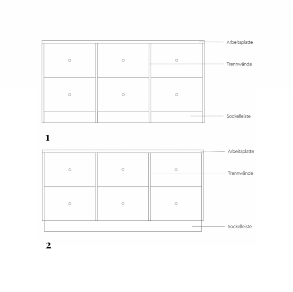 Trendige Trennwände