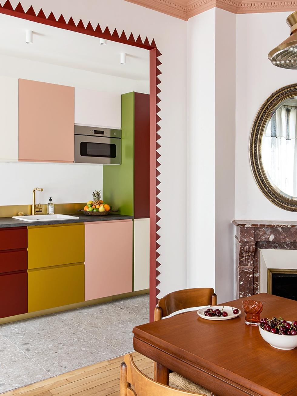 Cuisine arty à la palette multicolore