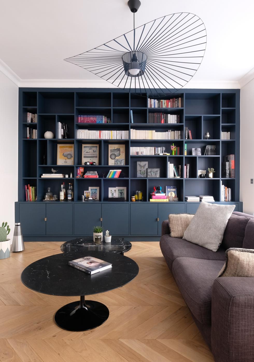 IKEA Hack: Bücherregal in Blau 02 - Bleu nuit aus Metod Korpussen