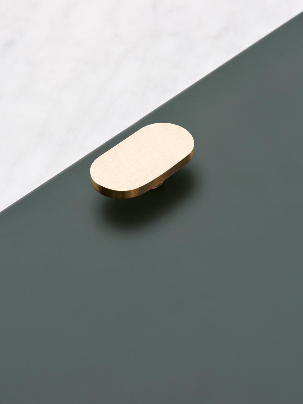 Poignée Oval laiton