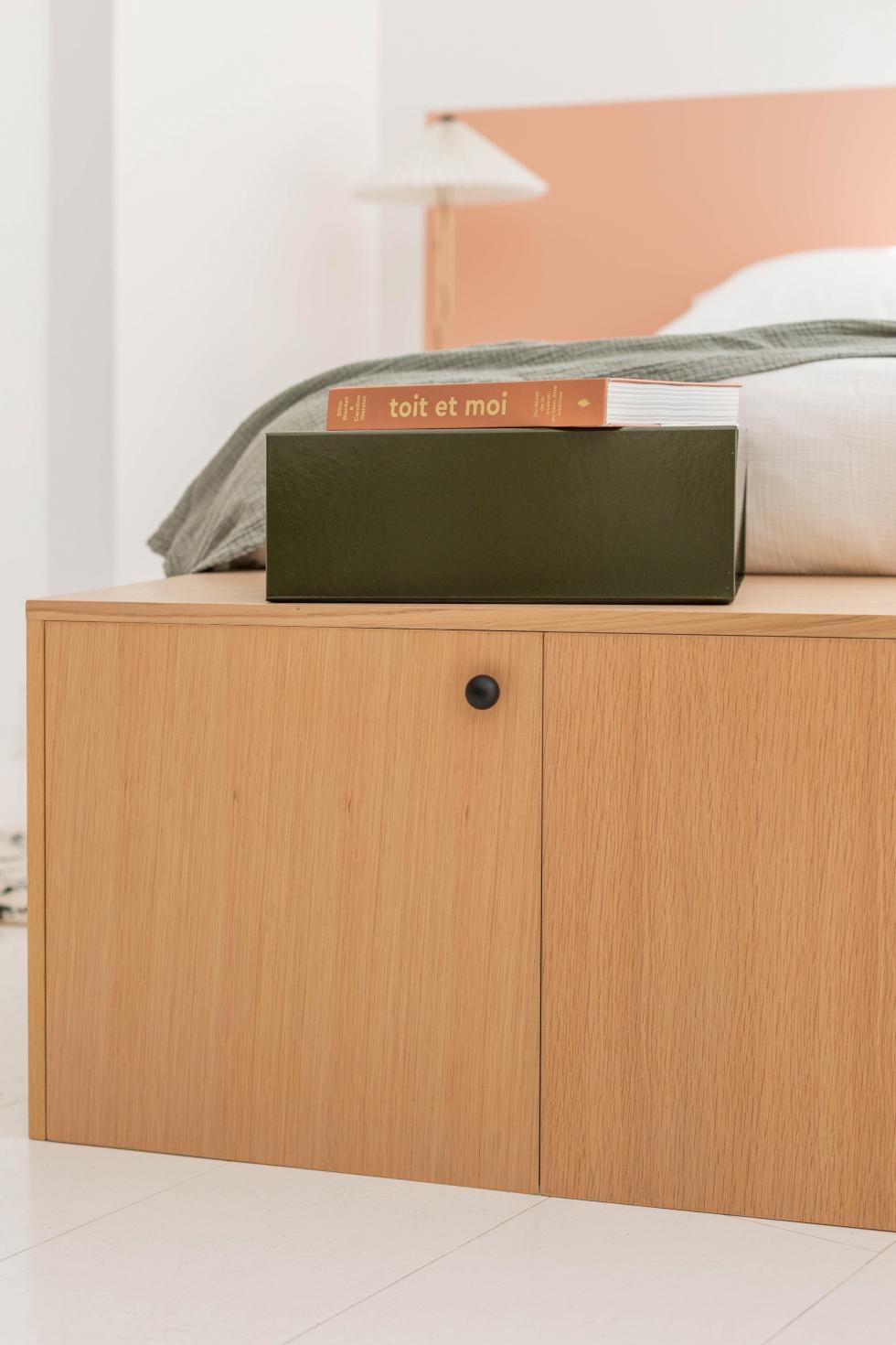 Un bout de lit en Chêne naturel