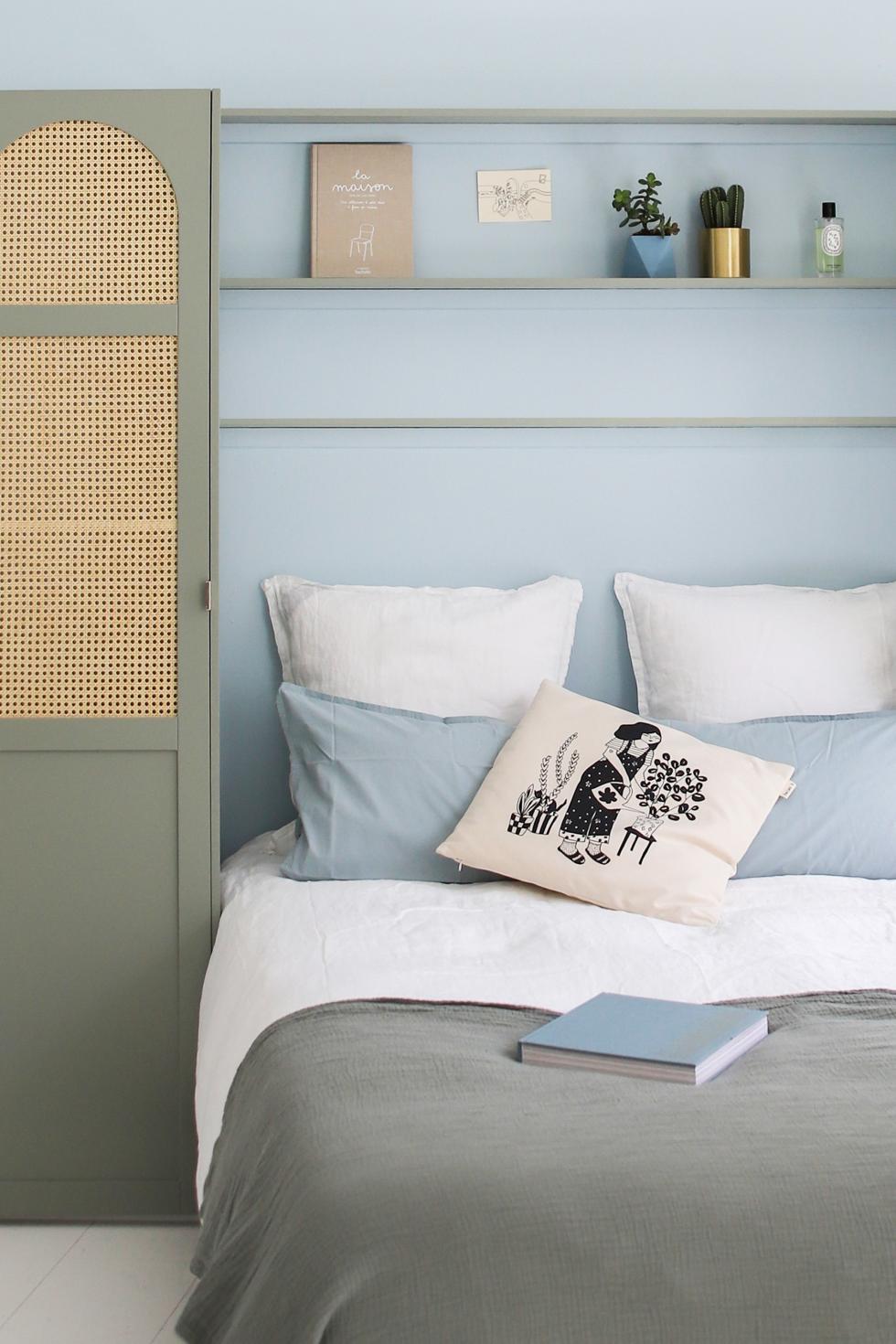 Tête de lit cannage stone