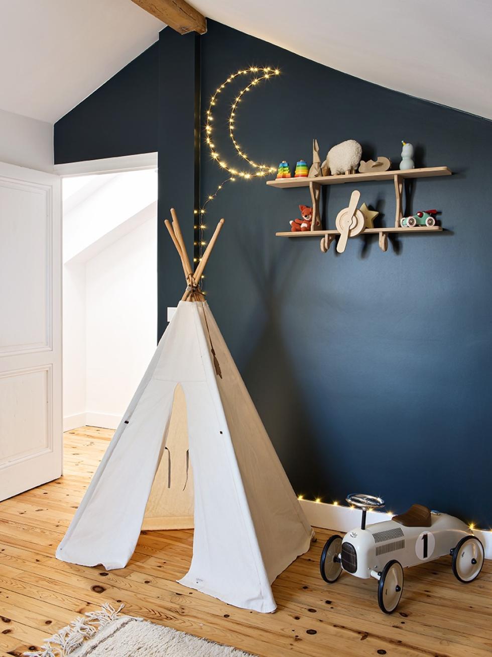 Chambre d'enfant bleue