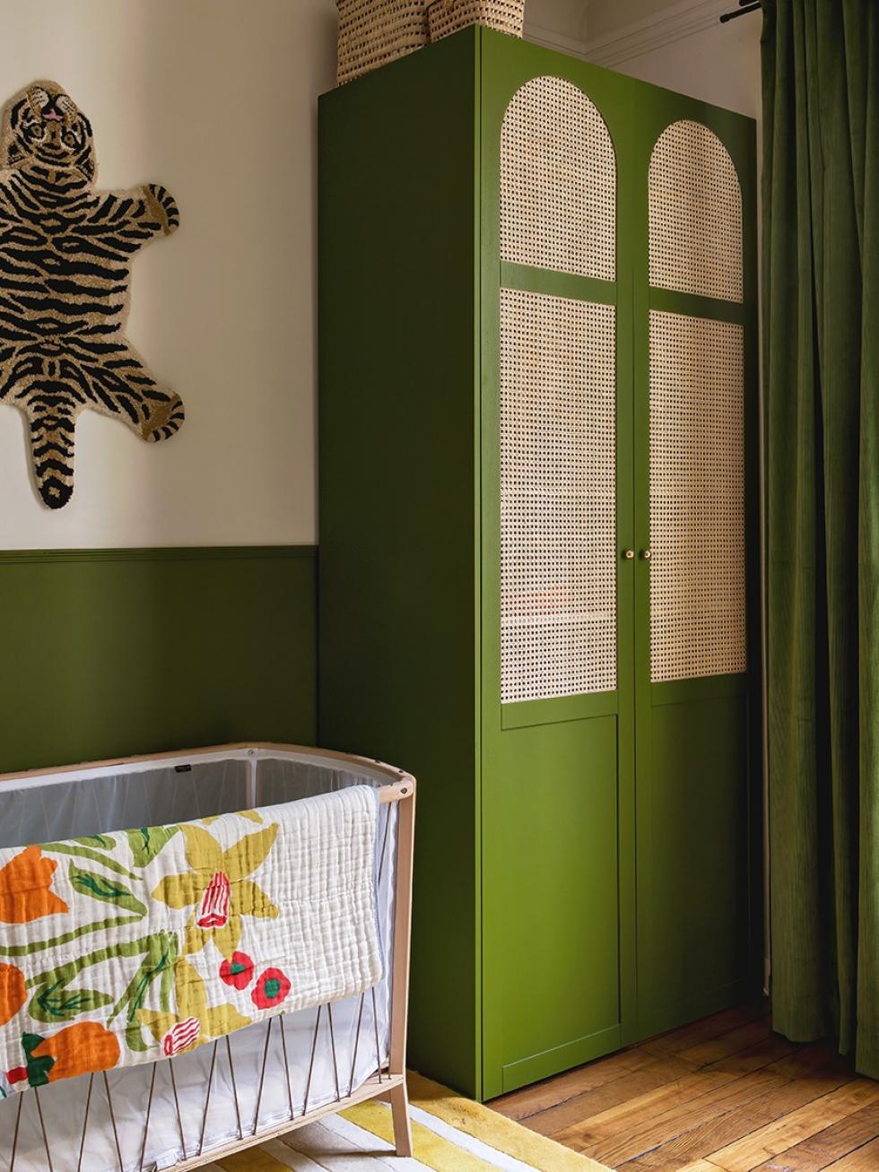 Dressing en cannage vert Romarin pour les kids de Lisa Gachet