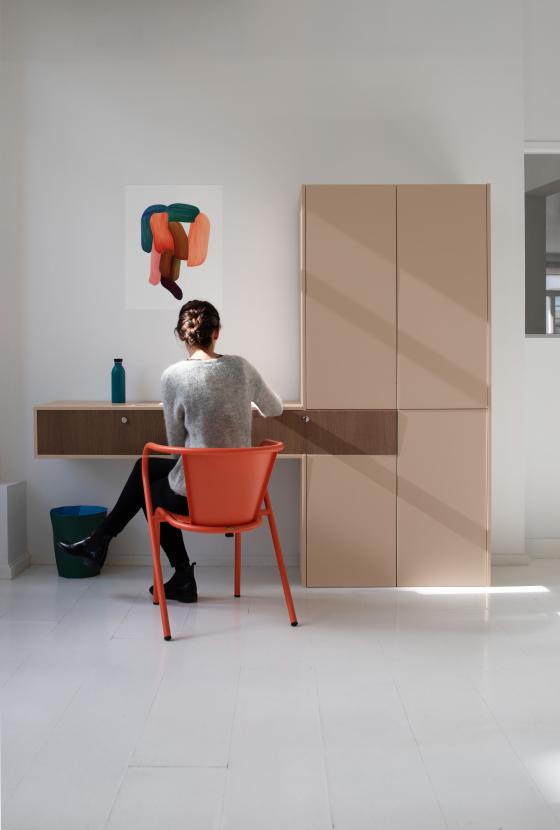 Desk in Beige 03 - Moka