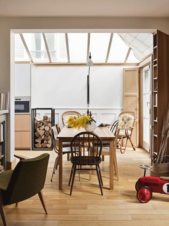 salon bois scandinave