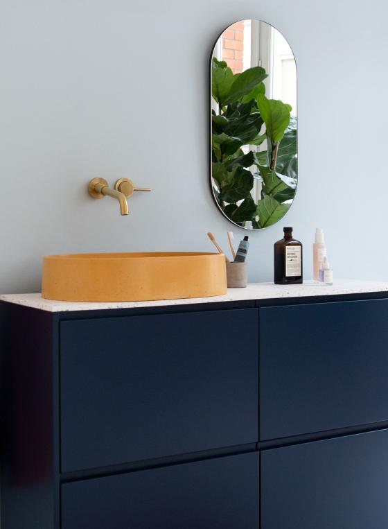 Meuble salle de bain bleu