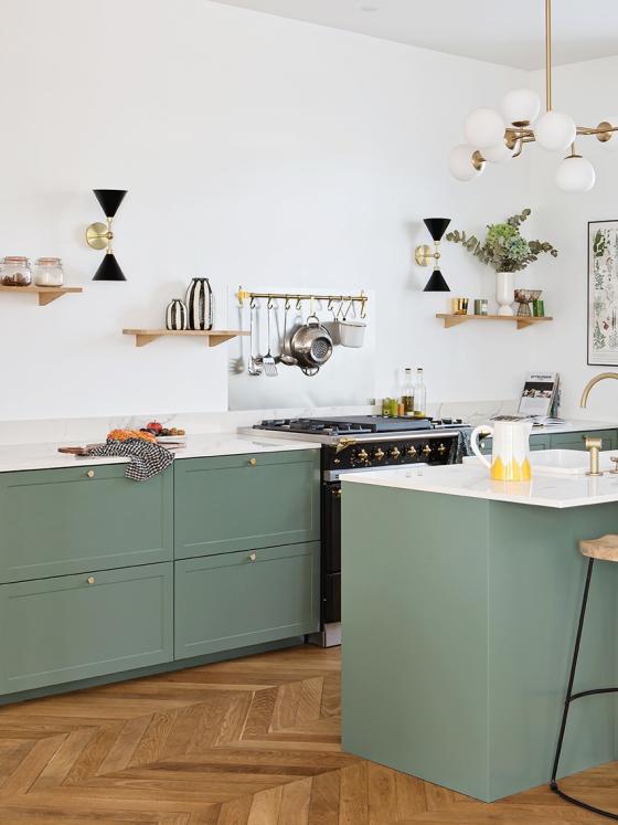 Cuisine shaker verte