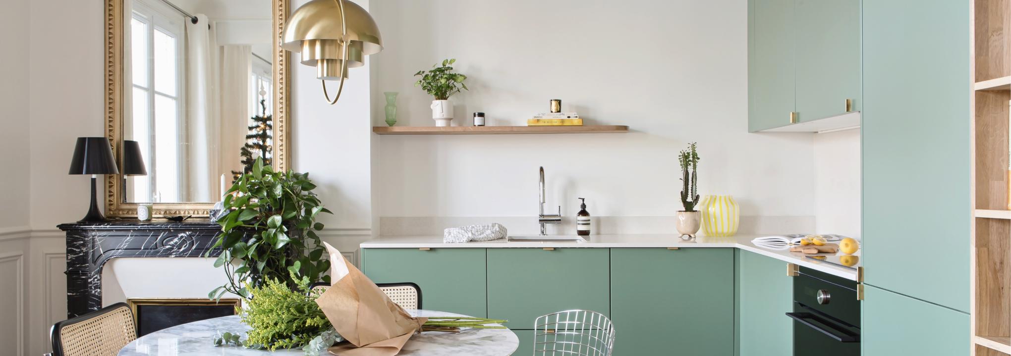 Cuisine verte marbre