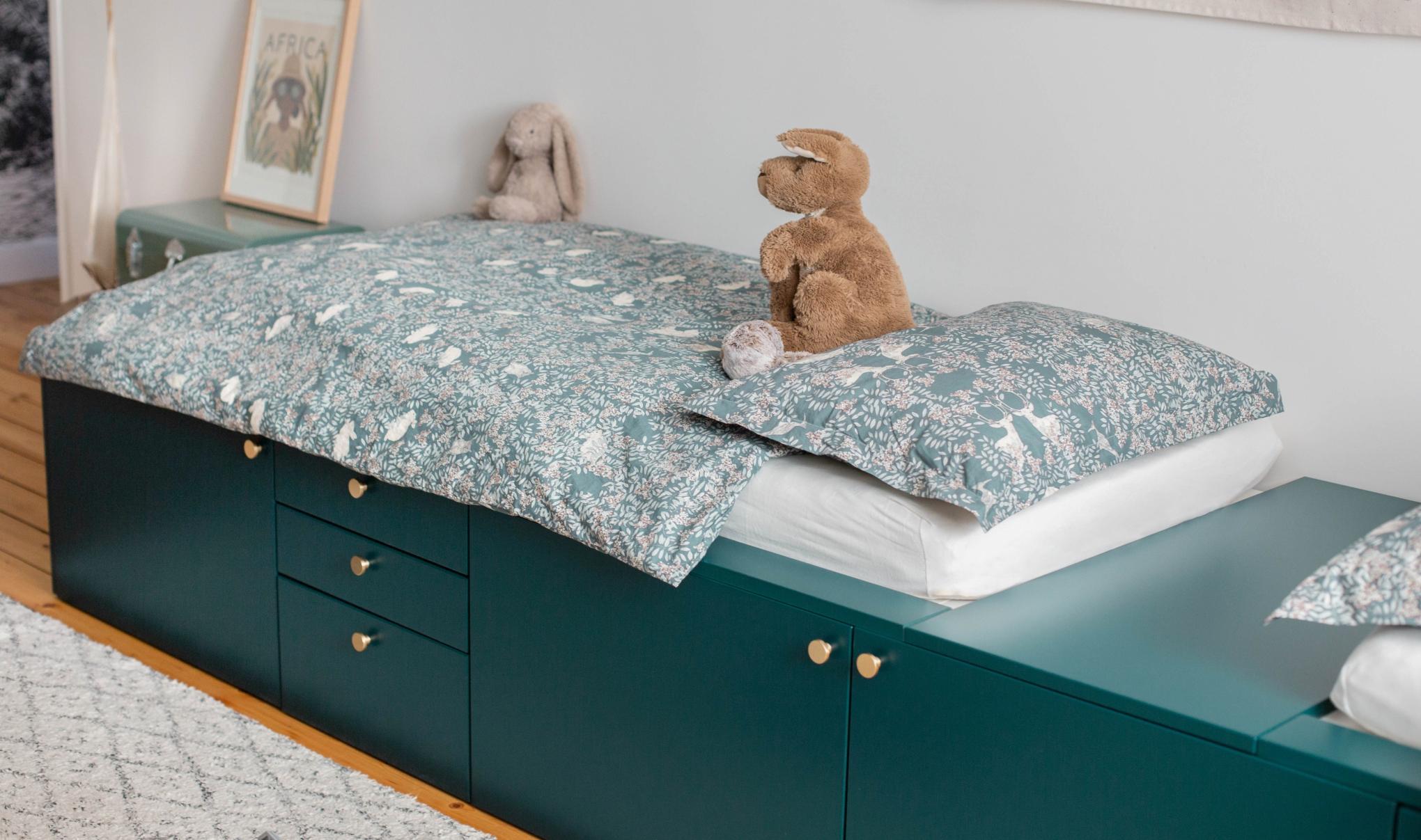 Lit enfant Vert sauvage