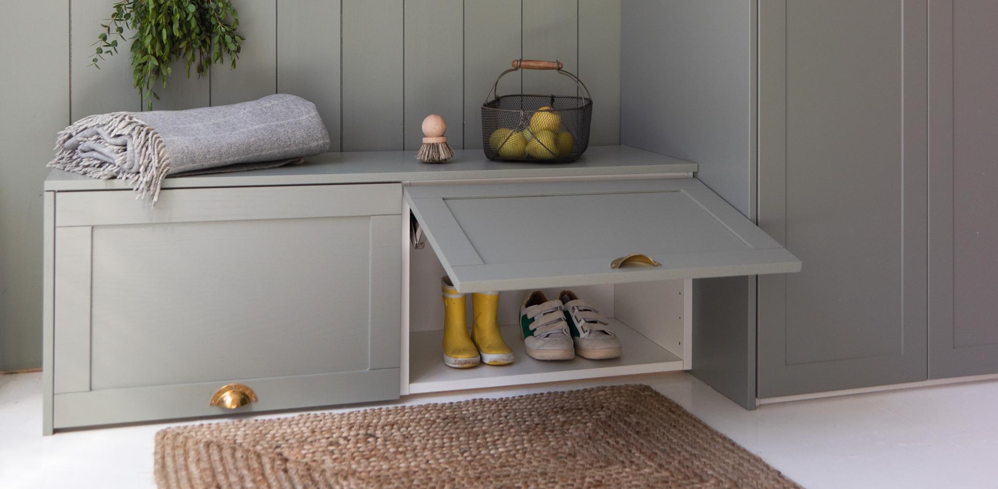 Un meuble d’entrée créé à partir de caissons Ikea