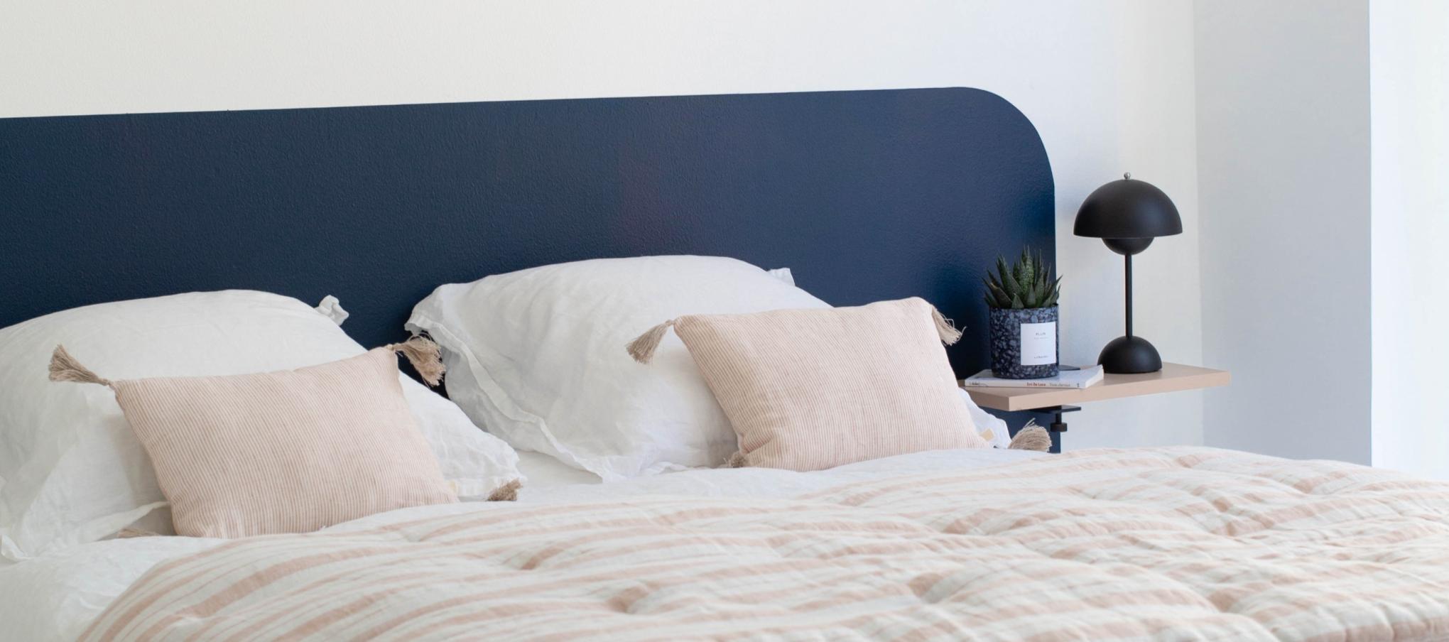 Headboard in Blue 02 - Bleu nuit