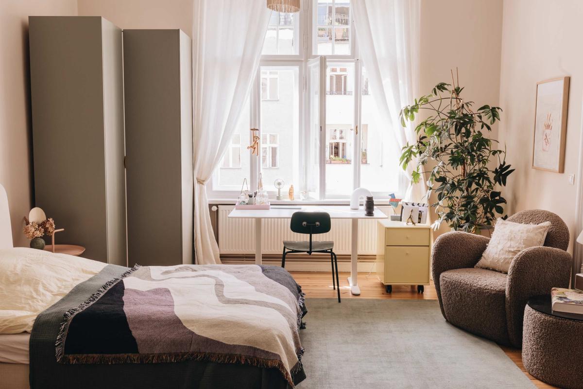 Eck-Schrank: Plum Living Fronten in Mattlack Stone