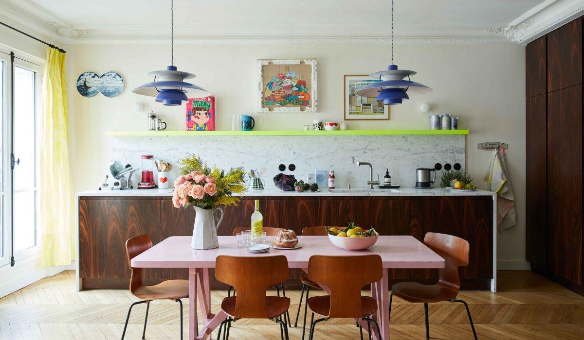 Cuisine ouverte en noyer