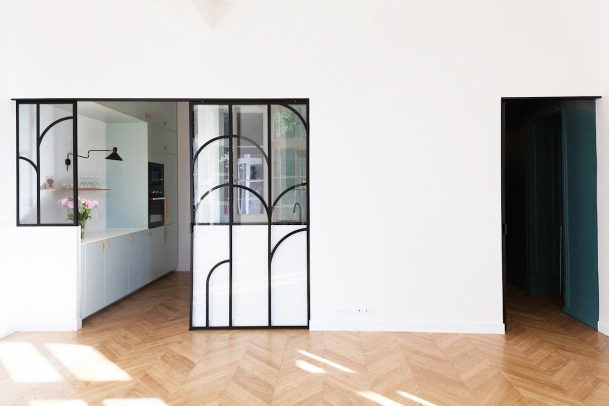 Cuisine verrière noire