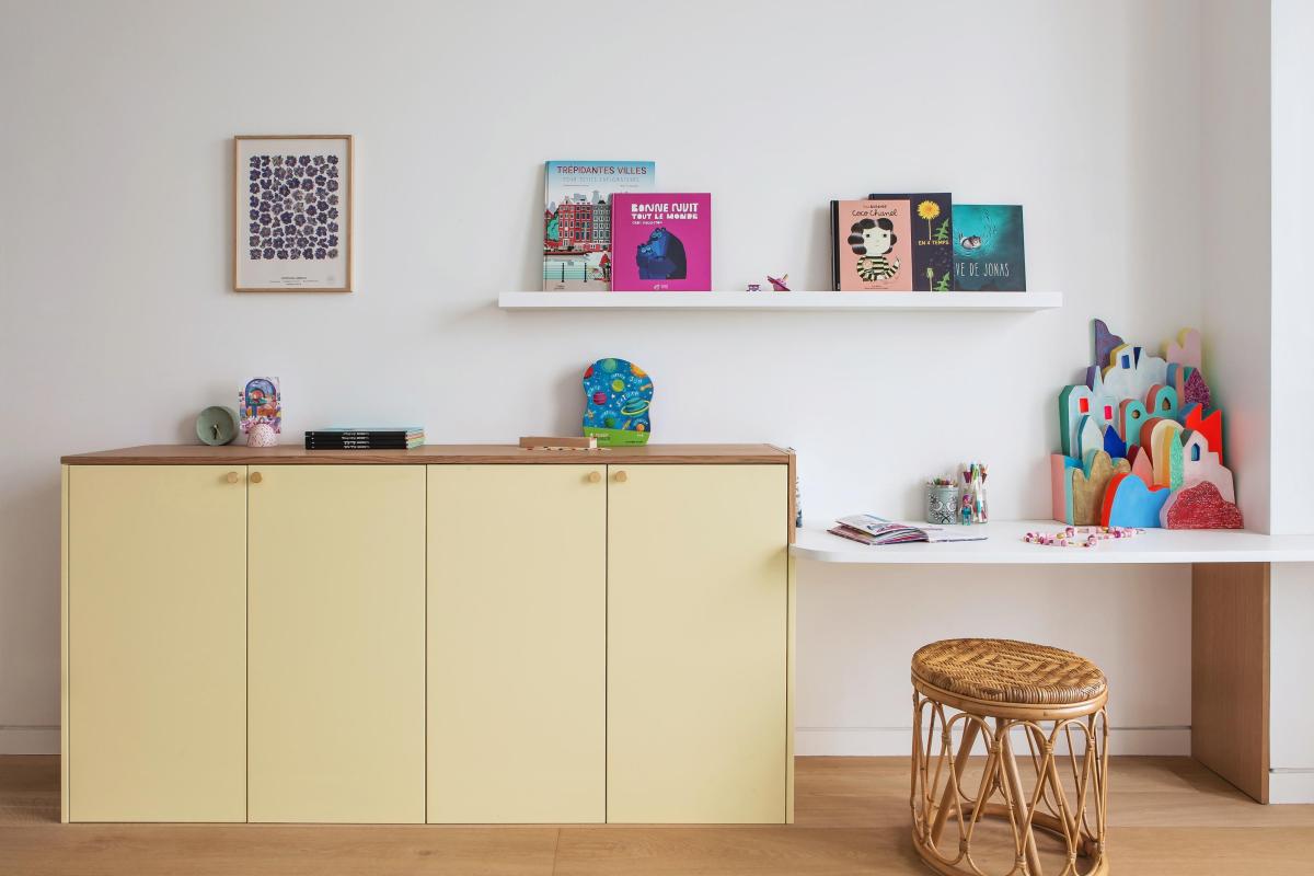 Bureau Lemonade et Chêne naturel