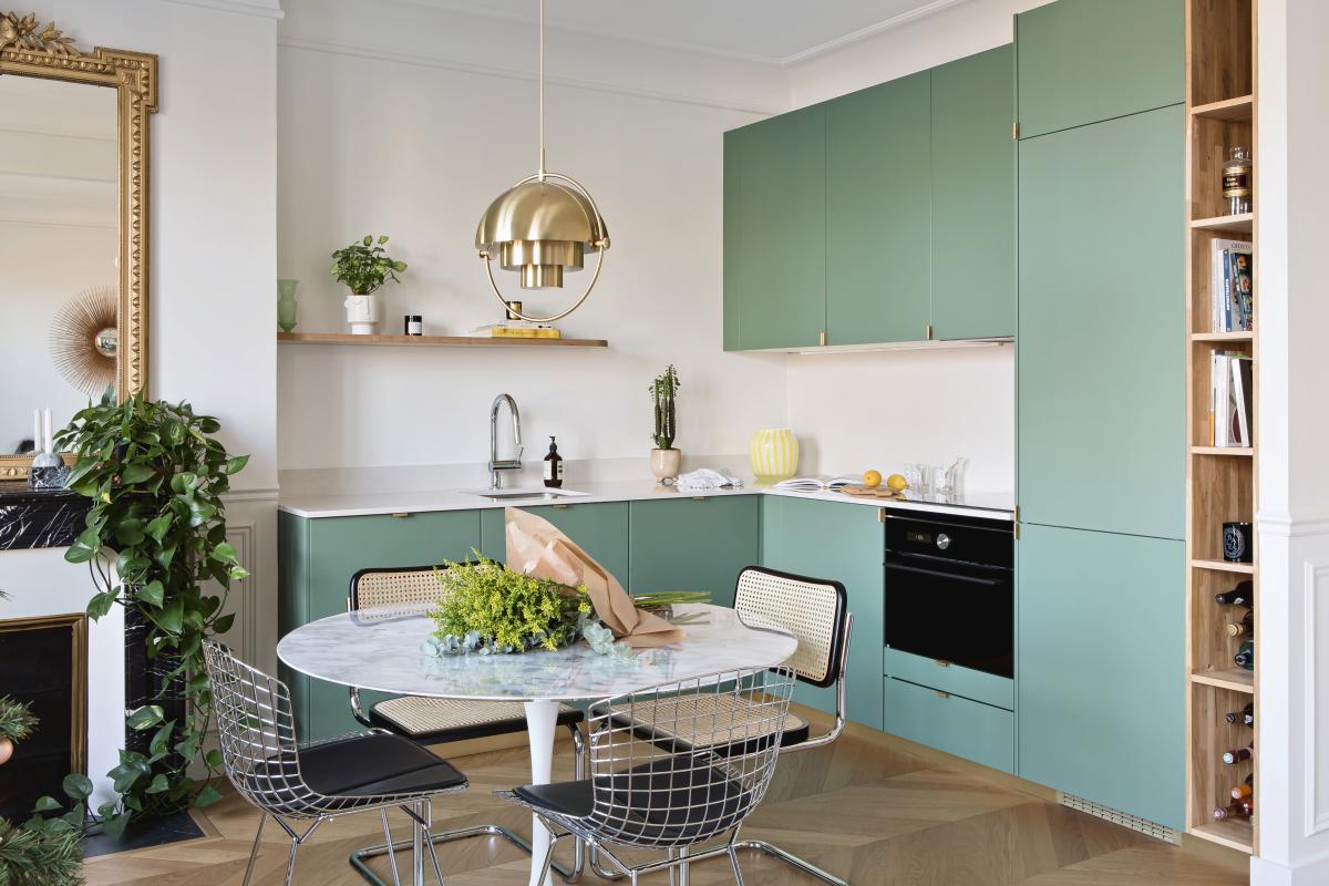 Cuisine vert de gris