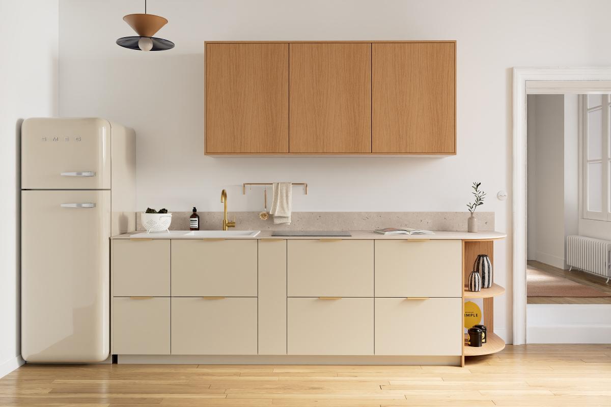 Natural Terrazzo Curved