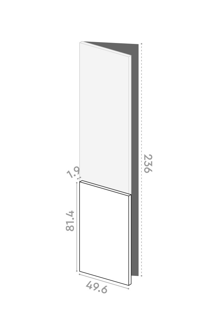 Porte 50x81cm - charnières à gauche