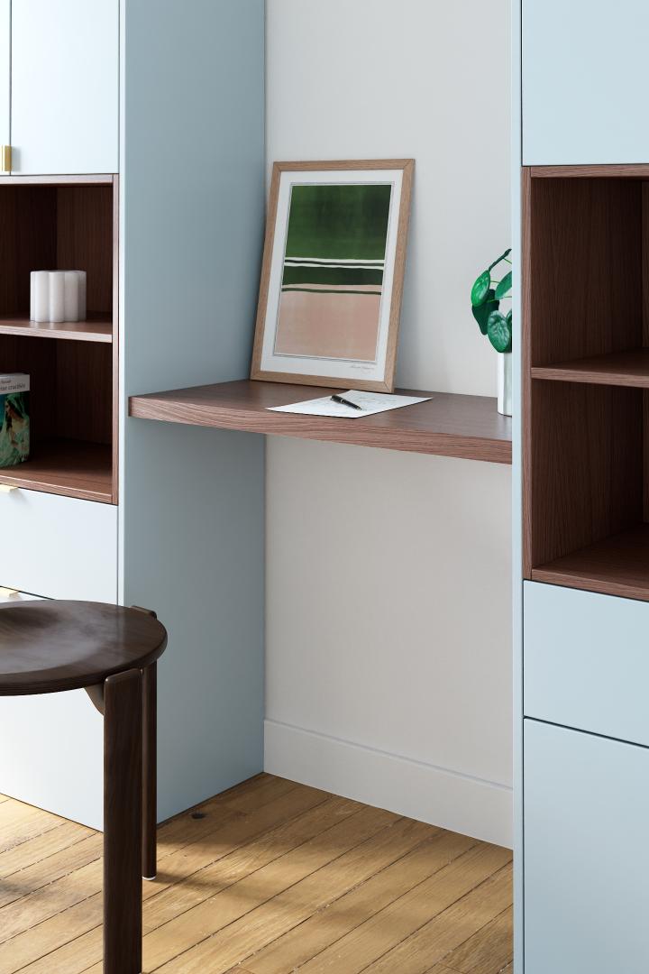 Plateau Square Noyer naturel