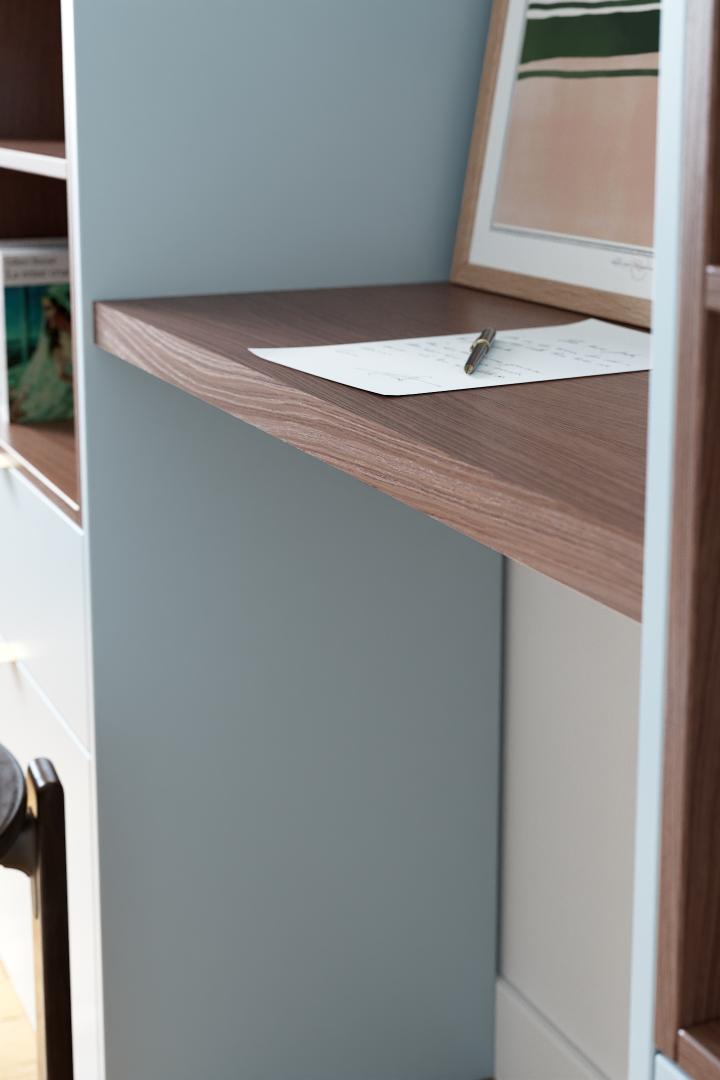 Plateau Square Noyer naturel