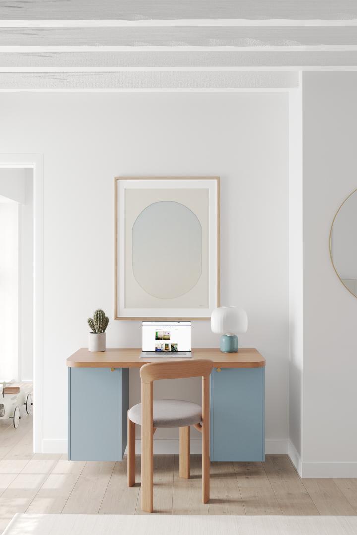 Plateau Curved Chêne miel