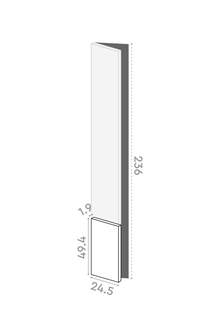 Porte 25x50cm - charnières à gauche