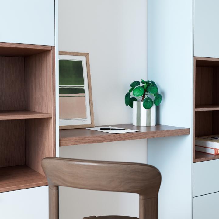 Plateau Square Noyer naturel