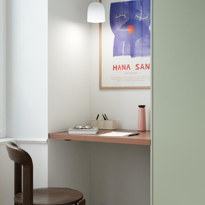 Plateau Square Noyer naturel