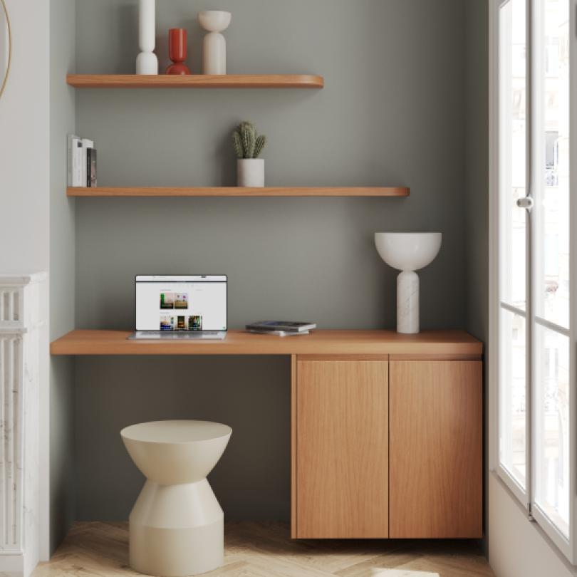 Plateau Square Chêne miel