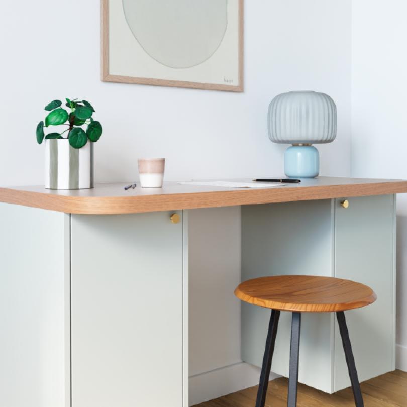 Plateau Curved Chêne miel