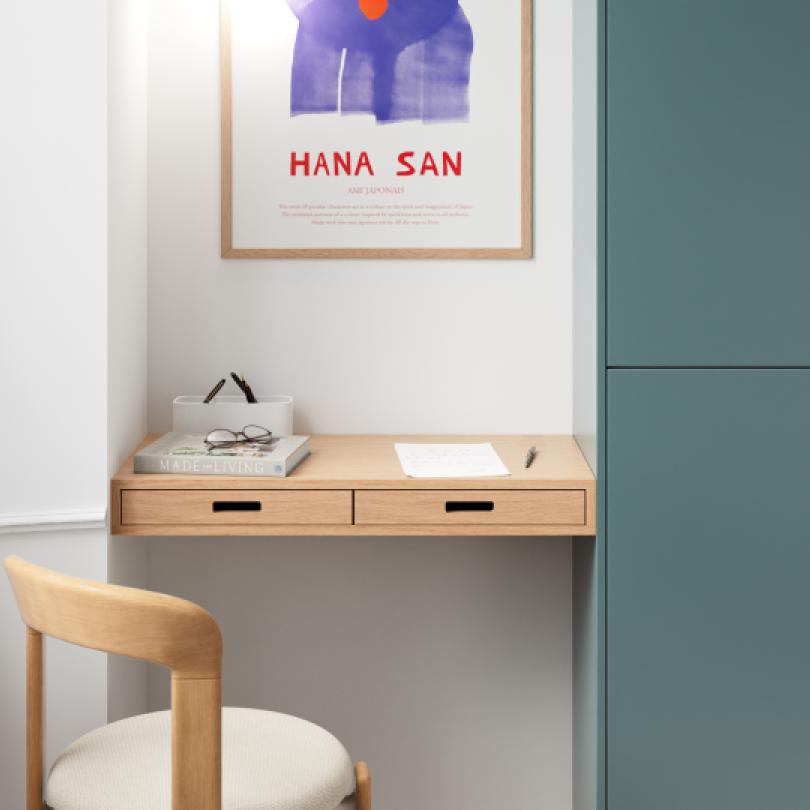 Plateau Secretary Chêne naturel