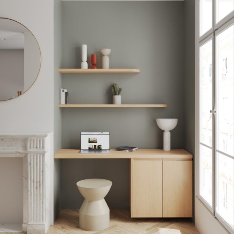 Plateau Square Chêne naturel