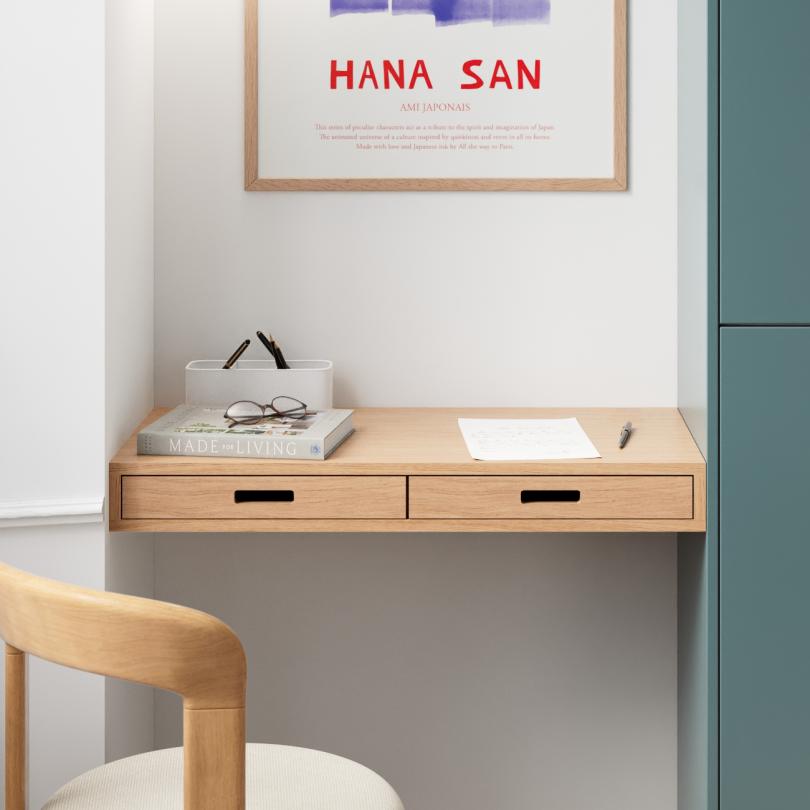 Plateau Secretary Chêne naturel