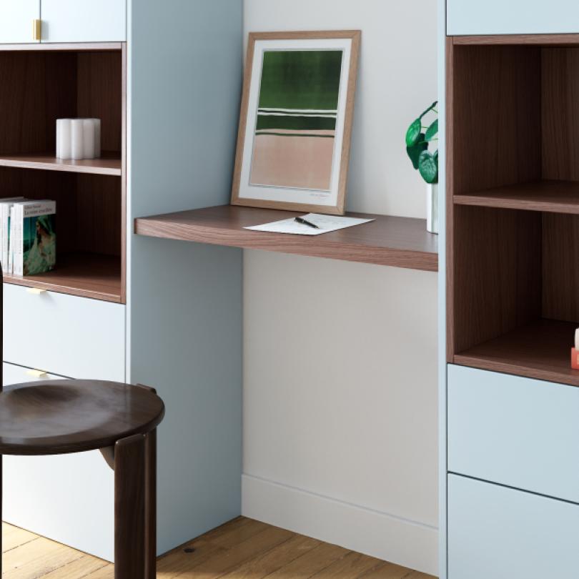 Plateau Square Noyer naturel