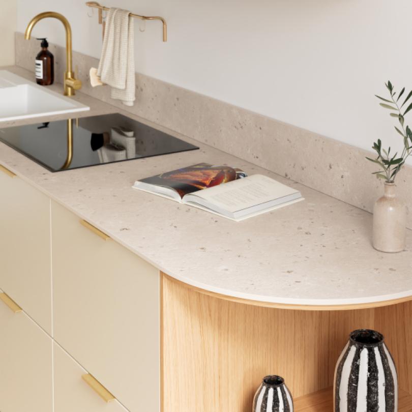 Natural Terrazzo Curved