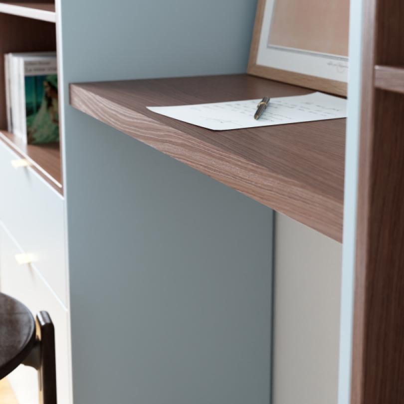 Plateau Square Noyer naturel