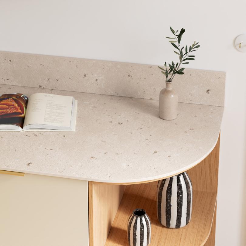 Natural Terrazzo Curved