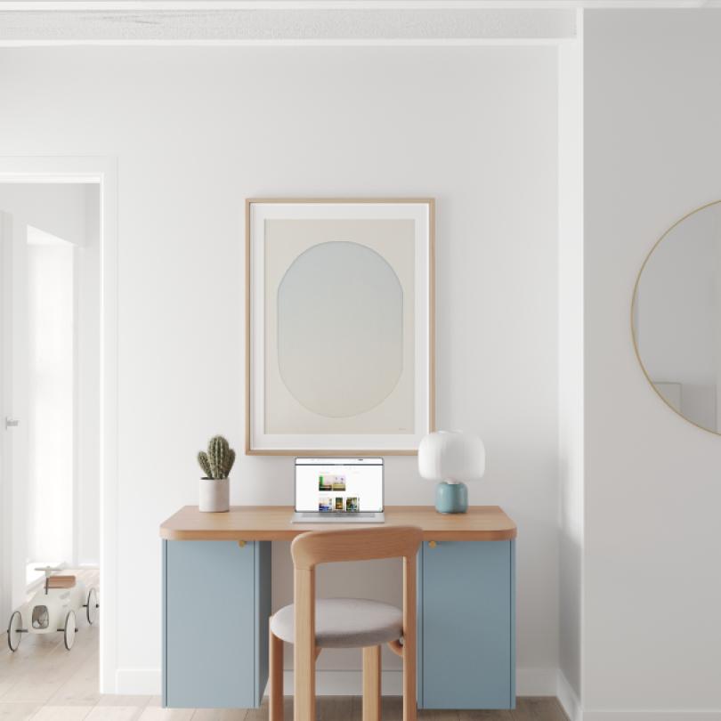 Plateau Curved Chêne miel