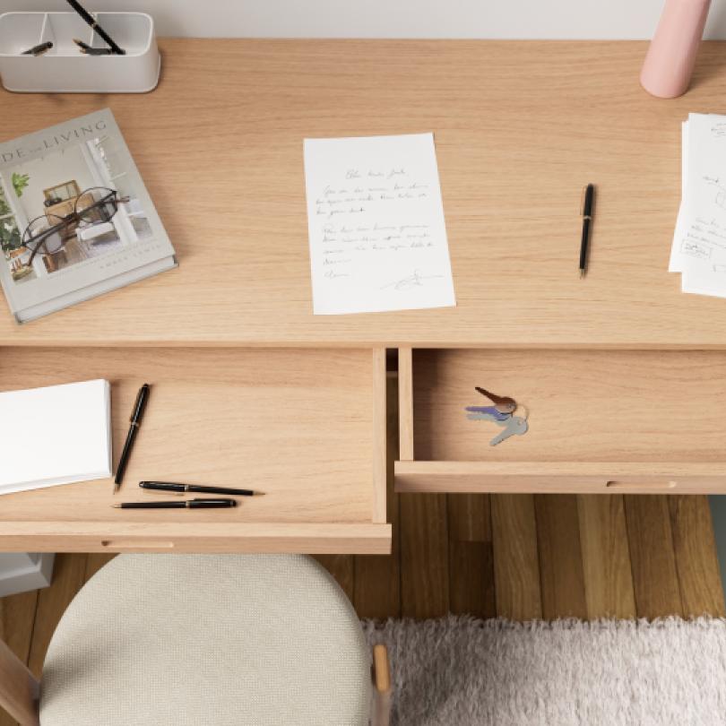 Plateau Secretary Chêne naturel