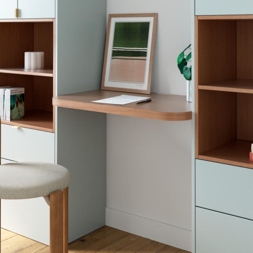 Plateau Curved Chêne miel