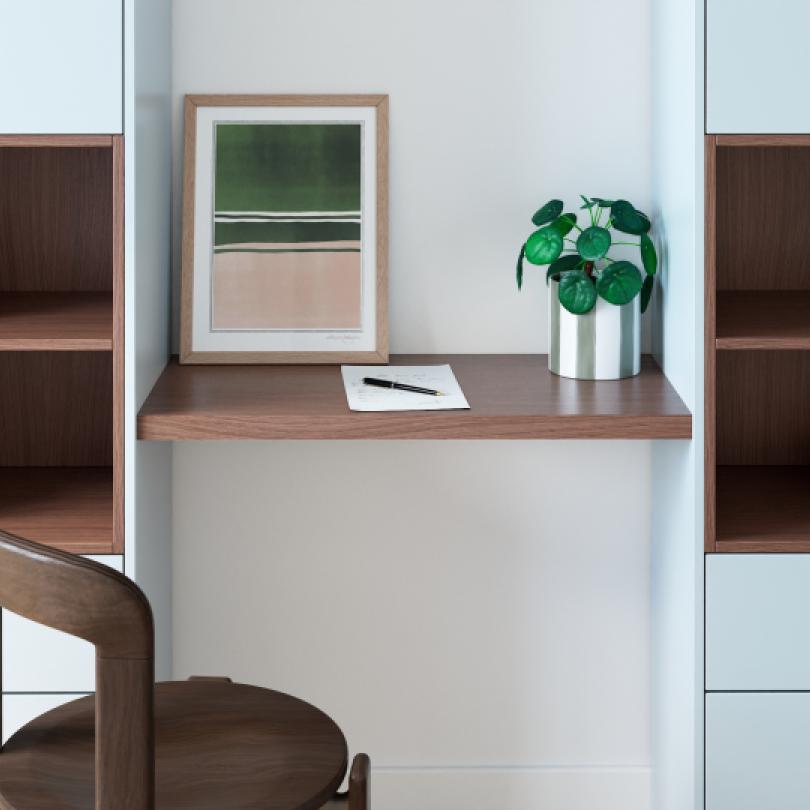 Plateau Square Noyer naturel