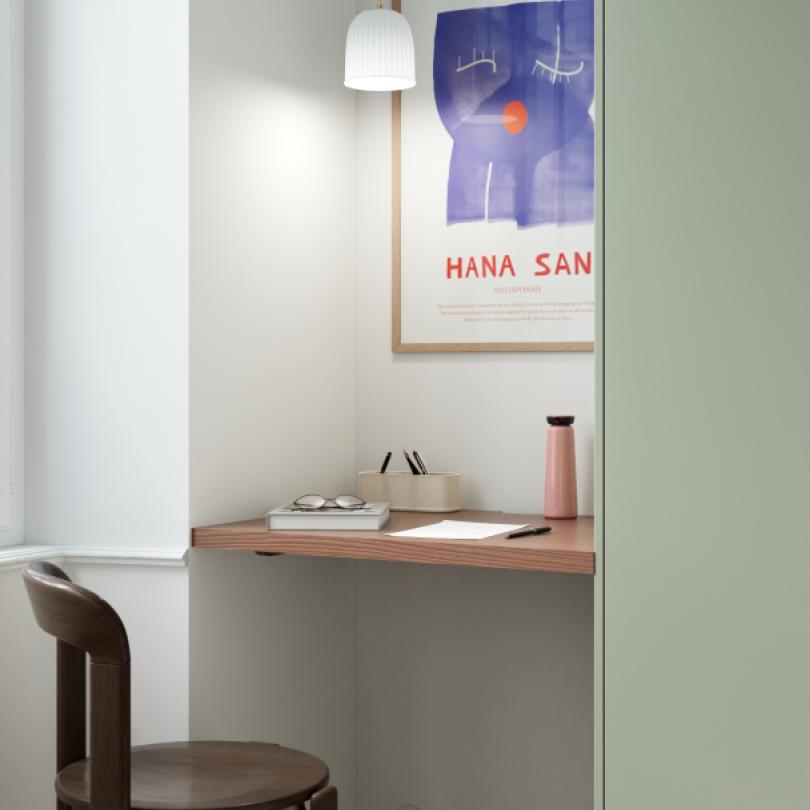 Plateau Square Noyer naturel