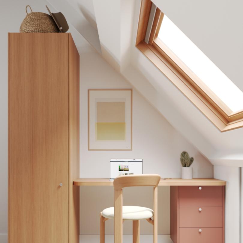 Plateau Curved Chêne miel