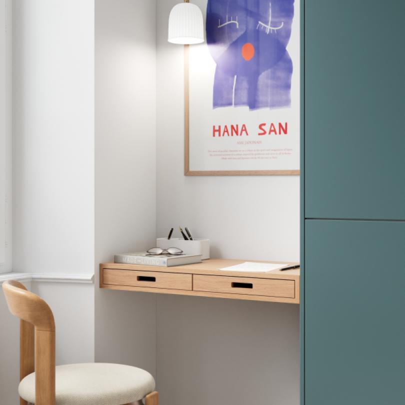 Plateau Secretary Chêne naturel