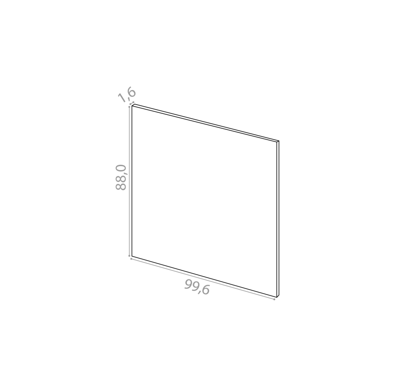 Panneau de finition 99x88cm