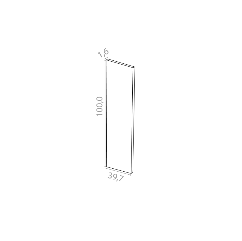 Panneau de finition 39x100cm